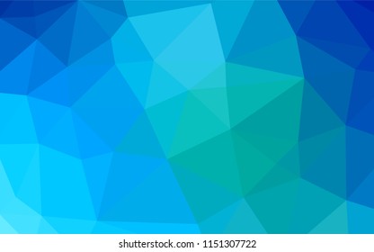 Light BLUE vector abstract mosaic pattern. A completely new color illustration in a vague style. A completely new template for your business design.