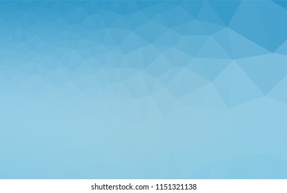 Light BLUE vector abstract mosaic pattern. Glitter abstract illustration with an elegant design. A completely new design for your business.
