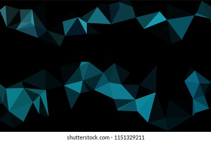 Light BLUE vector abstract mosaic background. A completely new color illustration in a vague style. The textured pattern can be used for background.