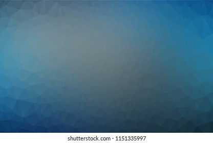 Light BLUE vector abstract mosaic backdrop. A sample with polygonal shapes. The elegant pattern can be used as part of a brand book.