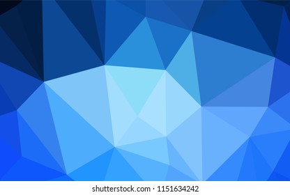 Light BLUE vector abstract mosaic background. A completely new color illustration in a polygonal style. A completely new design for your leaflet.
