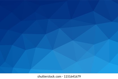 Light BLUE vector abstract mosaic backdrop. Shining illustration, which consist of triangles. The completely new template can be used for your brand book.