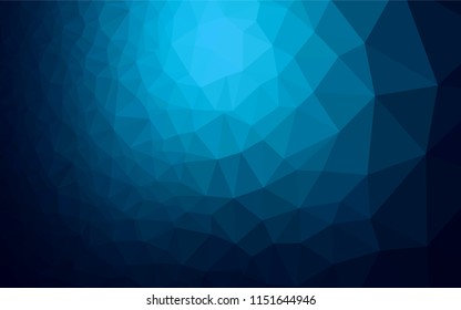 Light BLUE vector abstract mosaic backdrop. Triangular geometric sample with gradient.  A completely new template for your business design.