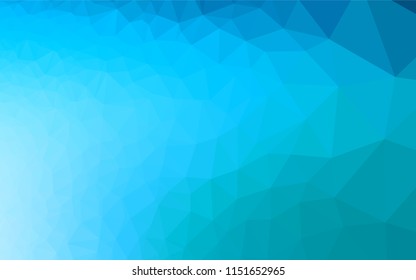 Light BLUE vector abstract mosaic pattern. Creative illustration in halftone style with gradient. The elegant pattern can be used as part of a brand book.