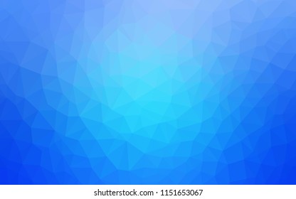 Light BLUE vector abstract mosaic backdrop. Polygonal abstract illustration with gradient. Textured pattern for your backgrounds.