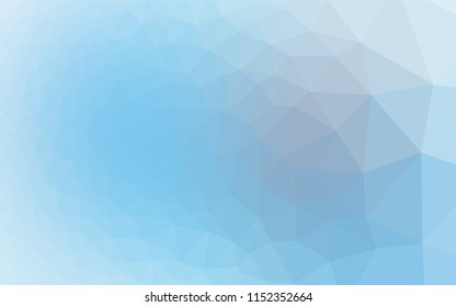 Light BLUE vector abstract mosaic background. A sample with polygonal shapes. A completely new design for your business.