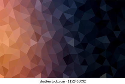 Light BLUE vector abstract mosaic backdrop. Colorful illustration in polygonal style with gradient. Pattern for a brand book's backdrop.