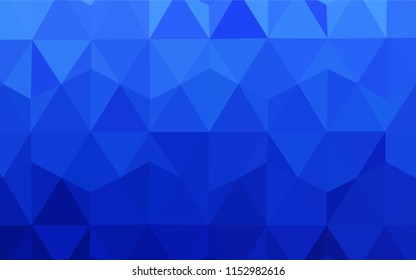 Light BLUE vector abstract mosaic pattern. Creative geometric illustration in Origami style with gradient. Textured pattern for your backgrounds.