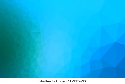 Light BLUE vector abstract mosaic pattern. Glitter abstract illustration with an elegant design. A completely new design for your business.
