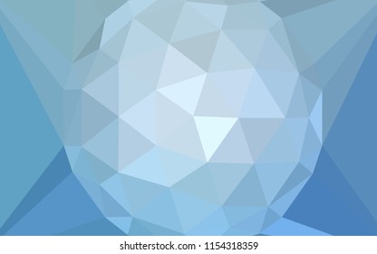 Light BLUE vector abstract mosaic backdrop with a diamond. Modern abstract illustration with triangles. Template for cell phone's backgrounds.