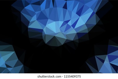 Light BLUE vector abstract mosaic backdrop. Triangular geometric sample with gradient.  The polygonal design can be used for your web site.