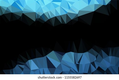 Light BLUE vector abstract mosaic backdrop. A vague abstract illustration with gradient. A completely new template for your business design.