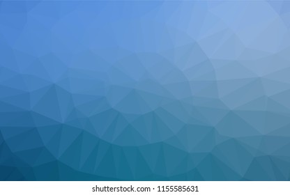 Light BLUE vector abstract mosaic pattern. Glitter abstract illustration with an elegant design. A completely new template for your business design.