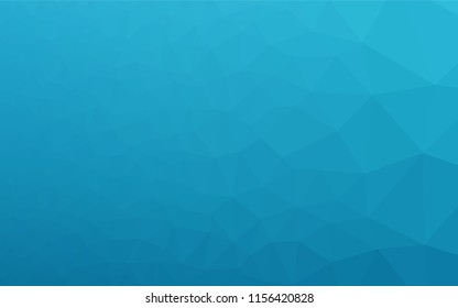 Light BLUE vector abstract mosaic background. Shining colored illustration in a Brand new style. The completely new template can be used for your brand book.