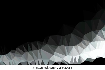 Light BLUE vector abstract mosaic pattern. Geometric illustration in Origami style with gradient.  Brand new style for your business design.