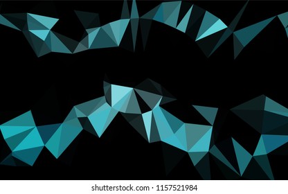 Light BLUE vector abstract mosaic backdrop. A vague abstract illustration with gradient. The polygonal design can be used for your web site.
