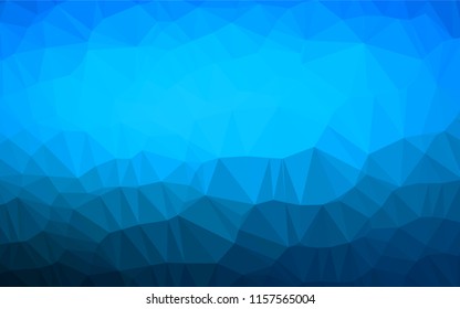 Light BLUE vector abstract mosaic backdrop. An elegant bright illustration with gradient. Brand new design for your business.