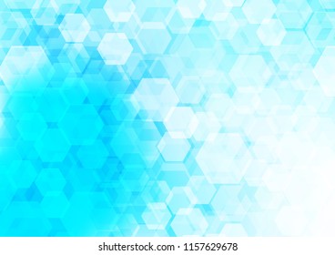 Light BLUE vector abstract mosaic background. Glitter abstract illustration with an elegant design. The elegant pattern can be used as part of a brand book.