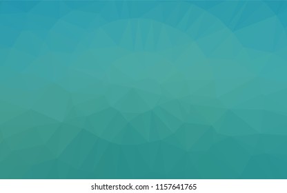 Light BLUE vector abstract mosaic pattern. Creative geometric illustration in Origami style with gradient. The completely new template can be used for your brand book.
