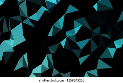 Light BLUE vector abstract mosaic pattern. Geometric illustration in Origami style with gradient.  Brand new design for your business.
