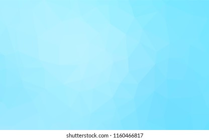 Light BLUE vector abstract mosaic background. A vague abstract illustration with gradient. The best triangular design for your business.
