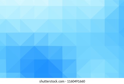 Light BLUE vector abstract mosaic background. Shining colorful illustration with triangles. Textured pattern for your backgrounds.
