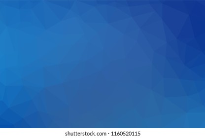 Light BLUE vector abstract mosaic pattern. Triangular geometric sample with gradient.  The textured pattern can be used for background.