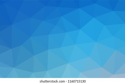 Light BLUE vector abstract mosaic background. A completely new color illustration in a vague style. The template can be used as a background for cell phones.