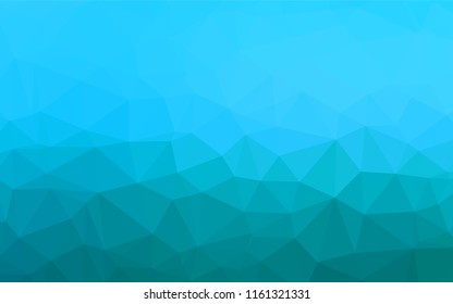 Light BLUE vector abstract mosaic backdrop. Triangular geometric sample with gradient.  The completely new template can be used for your brand book.