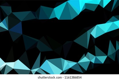 Light BLUE vector abstract mosaic backdrop. Colorful abstract illustration with gradient. The template can be used as a background for cell phones.