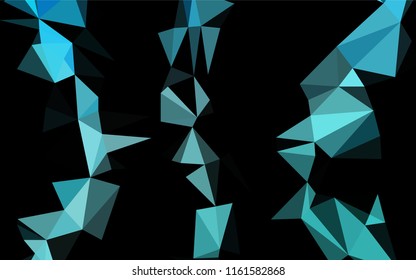Light BLUE vector abstract mosaic backdrop. A completely new color illustration in a vague style. The polygonal design can be used for your web site.