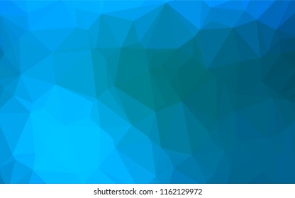 Light BLUE vector abstract mosaic backdrop. Creative illustration in halftone style with gradient. Brand new style for your business design.