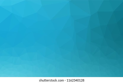 Light BLUE vector abstract mosaic pattern. Shining illustration, which consist of triangles. A completely new design for your business.
