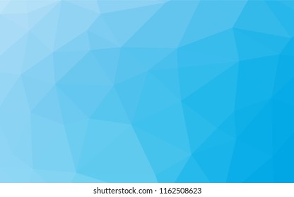 Light BLUE vector abstract mosaic backdrop. An elegant bright illustration with gradient. The best triangular design for your business.