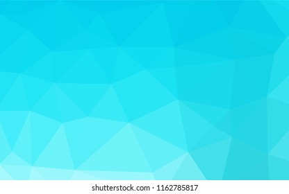 Light BLUE vector abstract mosaic background. A sample with polygonal shapes. A completely new template for your business design.