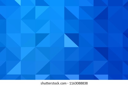 Light BLUE vector abstract mosaic backdrop. Colorful abstract illustration with triangles. Textured pattern for your backgrounds.
