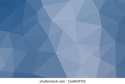 Light BLUE vector abstract mosaic backdrop. Shining illustration, which consist of triangles. The best triangular design for your business.