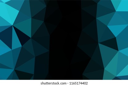 Light BLUE vector abstract mosaic pattern. Modern geometrical abstract illustration with gradient. The completely new template can be used for your brand book.