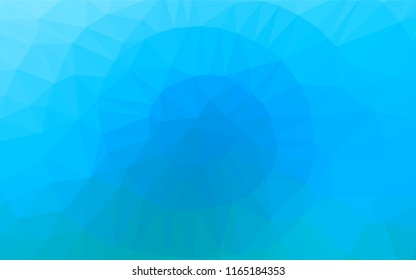 Light BLUE vector abstract mosaic backdrop. Triangular geometric sample with gradient.  The elegant pattern can be used as part of a brand book.