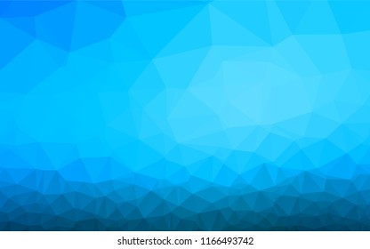 Light BLUE vector abstract mosaic pattern. A vague abstract illustration with gradient. The template can be used as a background for cell phones.