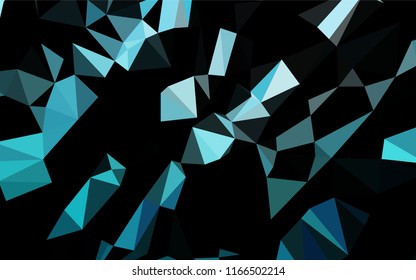 Light BLUE vector abstract mosaic pattern. Glitter abstract illustration with an elegant design. The elegant pattern can be used as part of a brand book.