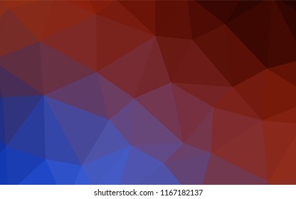 Light BLUE vector abstract mosaic background. Shining polygonal illustration, which consist of triangles. Textured pattern for your backgrounds.