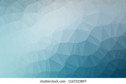 Light BLUE vector abstract mosaic background. Colorful abstract illustration with gradient. The best triangular design for your business.