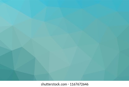 Light BLUE vector abstract mosaic background. Creative illustration in halftone style with gradient. The polygonal design can be used for your web site.