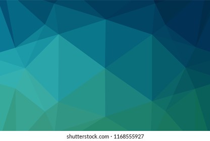 Light BLUE vector abstract mosaic backdrop. Modern geometrical abstract illustration with gradient. Brand new design for your business.