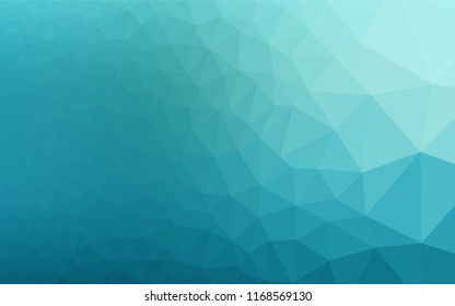 Light BLUE vector abstract mosaic backdrop. Creative geometric illustration in Origami style with gradient. The polygonal design can be used for your web site.