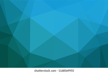 Light BLUE vector abstract mosaic backdrop. Glitter abstract illustration with an elegant design. A new texture for your design.