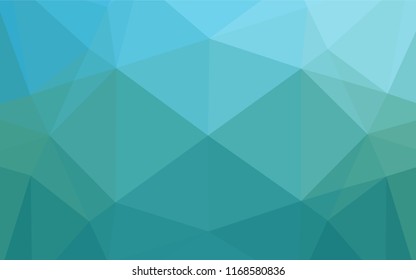 Light BLUE vector abstract mosaic backdrop. Colorful abstract illustration with gradient. A completely new design for your business.