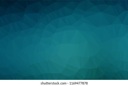 Light BLUE vector abstract mosaic background. Creative geometric illustration in Origami style with gradient. The template can be used as a background for cell phones.