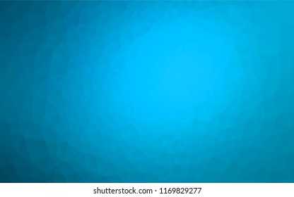 Light BLUE vector abstract mosaic pattern. Creative geometric illustration in Origami style with gradient. The elegant pattern can be used as part of a brand book.